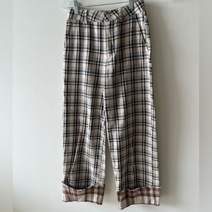Plaid Zara pants.